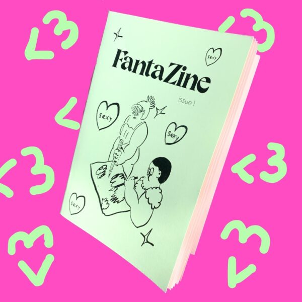 FantaZine Cover with pink background