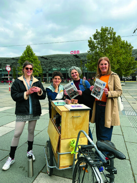 Augustin on Tour beim Praterstern
